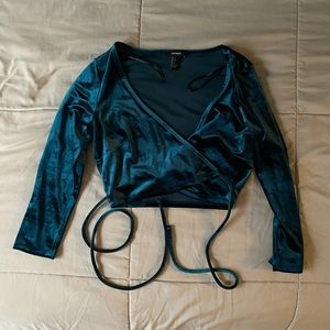 Forever 21 fuzzy green crossbody Size S